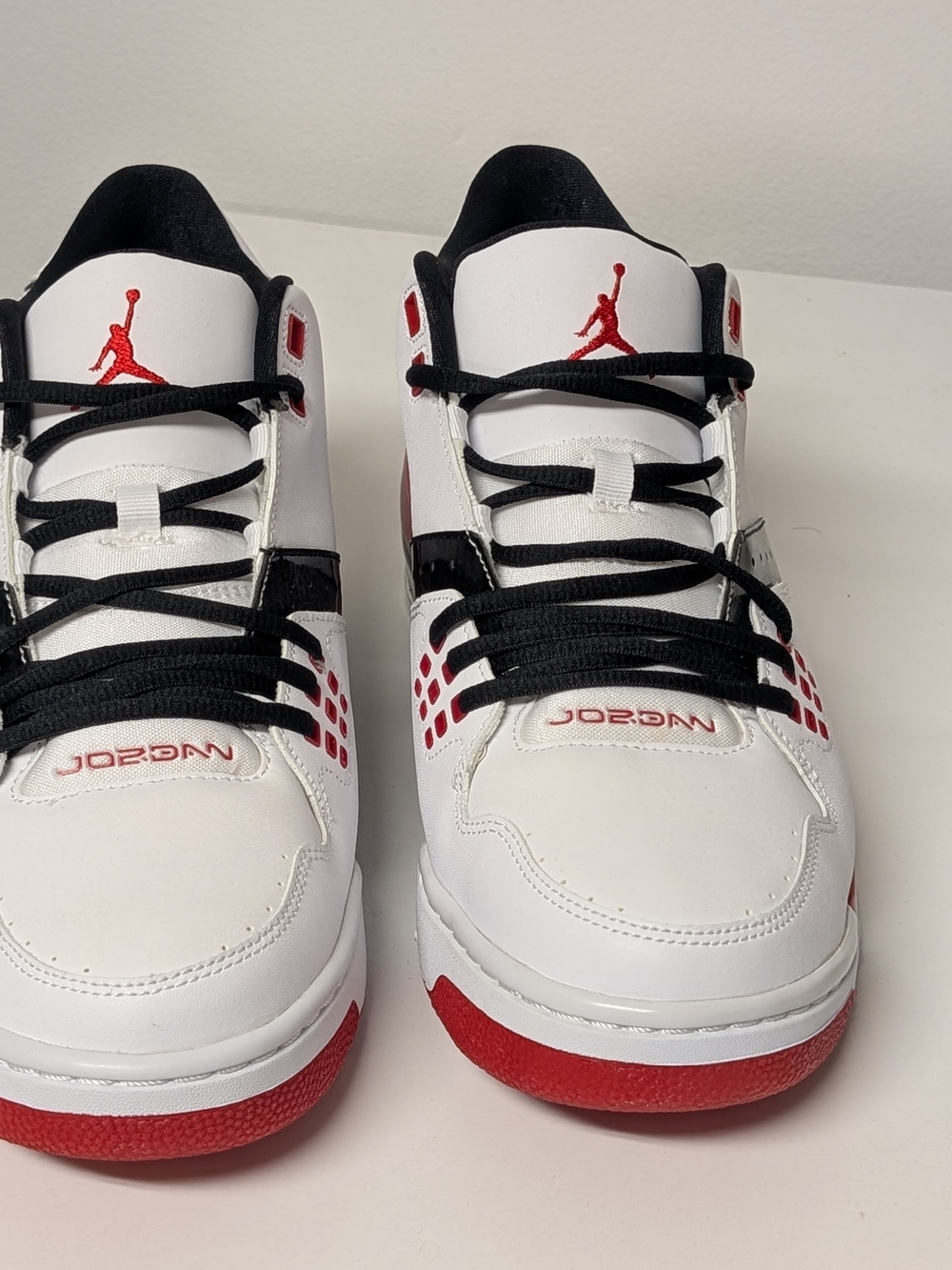 Jordan Flight 23 White/University Red-Black Size 11.5 Mens